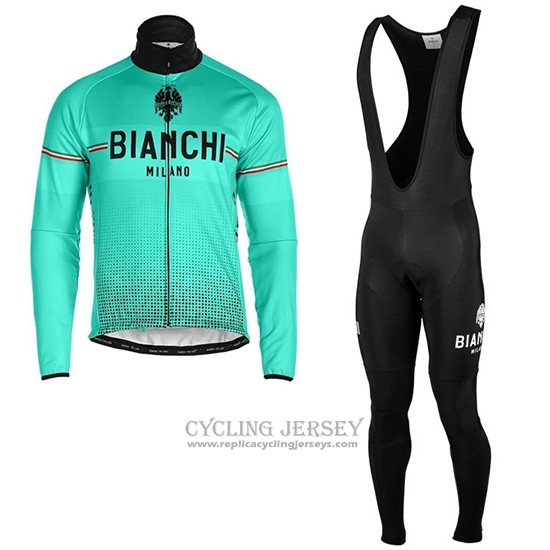 2019 Cycling Jersey Bianchi Milano Xd Blue Gray Long Sleeve And Bib Tight